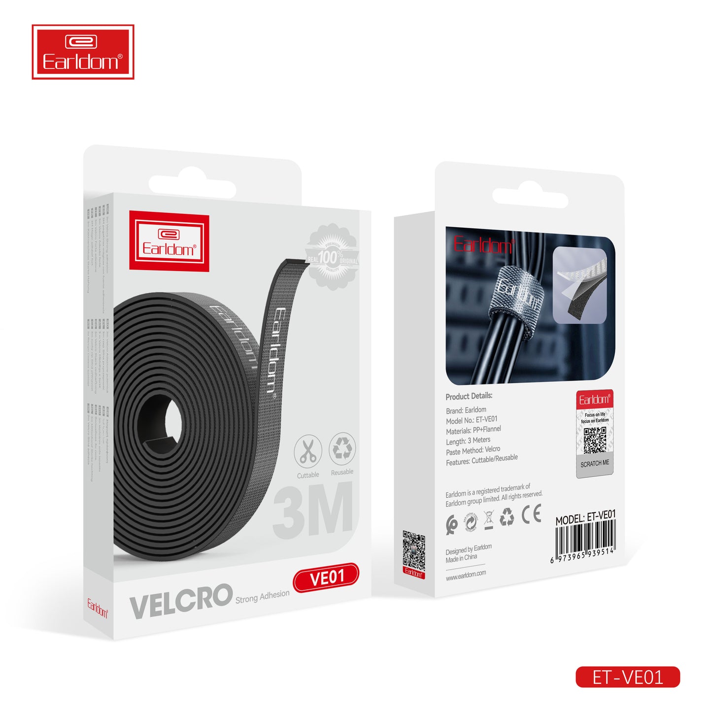 Earldom VE01 3m Velcro Strap