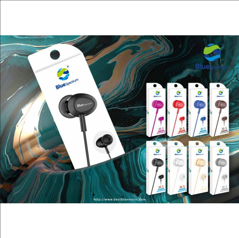 BLUE SPECTRUM EARPHONE M-5 IOS/ANDRIOD CONVERSION