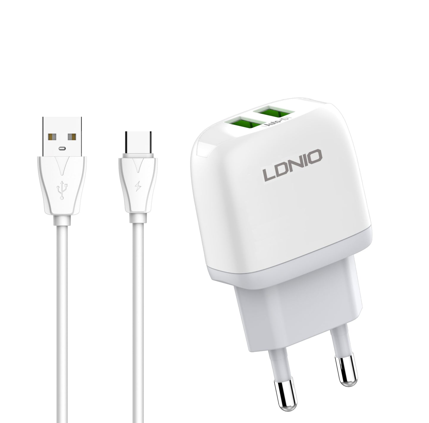 LDNIO A2219 2*USB 12W Charger - Type-C