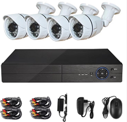 CCTV 4 Channel W/Cable (2Mp)