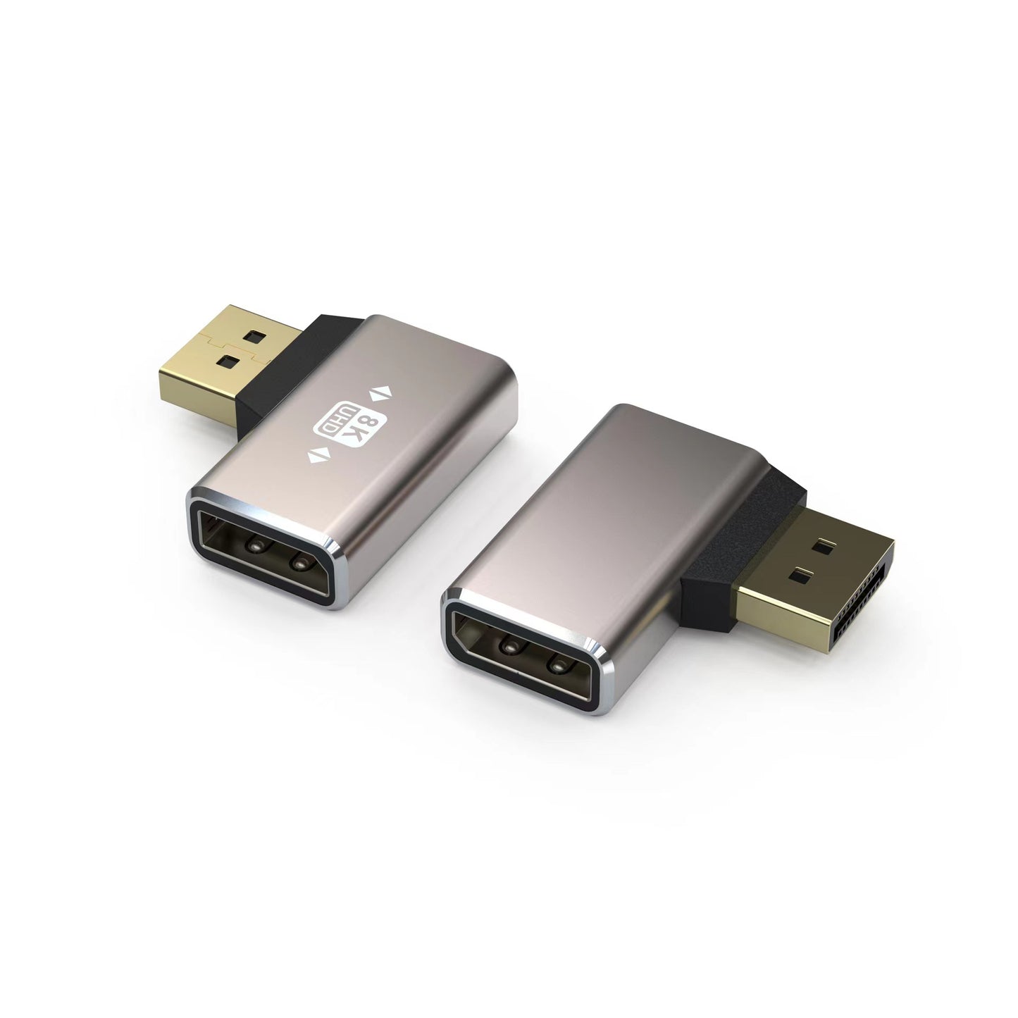 Display Port Male~Female 8K Left Adapter