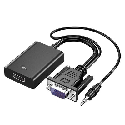VGA Male - HDMI Female Converter W/AUX