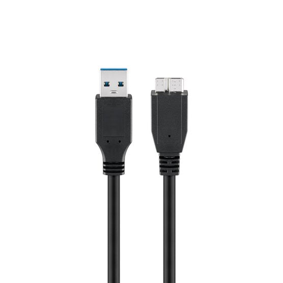 Goobay USB 3.0 A to Micro B SuperSpeed 1m Cable - Black