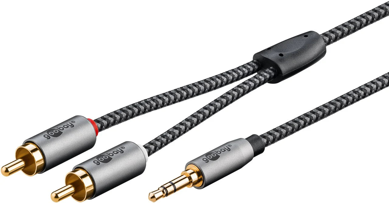 Goobay 3.5mm Jack to RCA Audio Adapter 1m Cable
