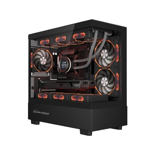 Armaggeddon Aquaron Duplex Pro Micro-ATX Gaming Case - Black