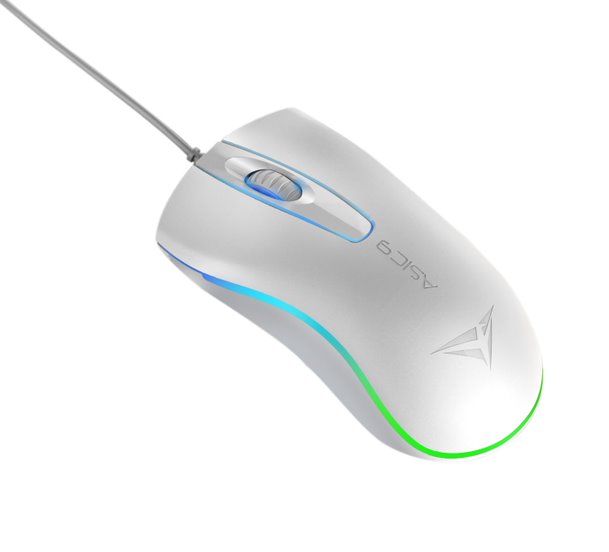 Alcatroz Asic 9 RGB FX Wired USB Mouse - White