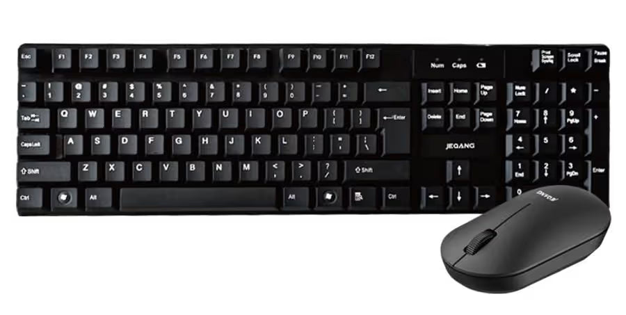 Jeqang Wireless Keyboard and Mouse Combo