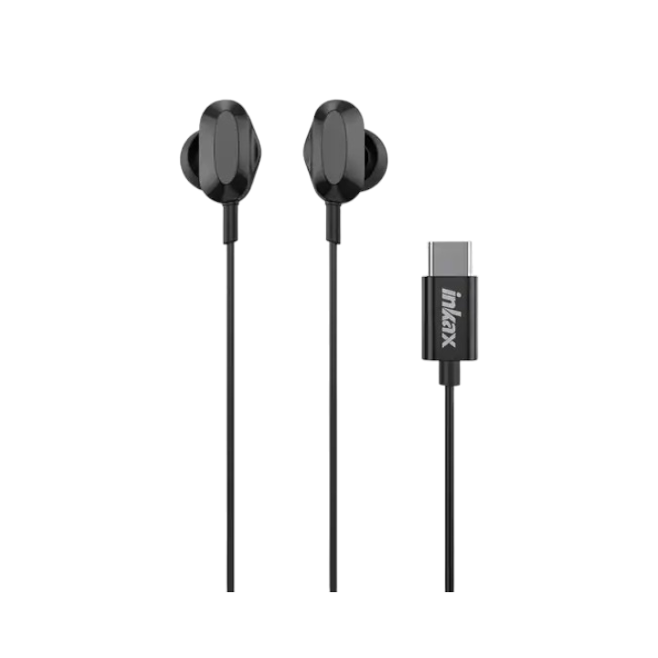 Inkax EP-15 Black Type-C Wired Earphones