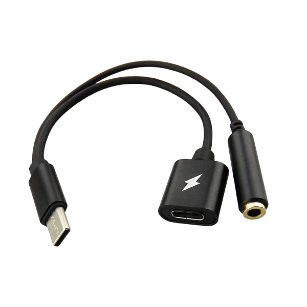KY-174 Type-C(M) toType-C(F)+3.5mm(F) Adapter