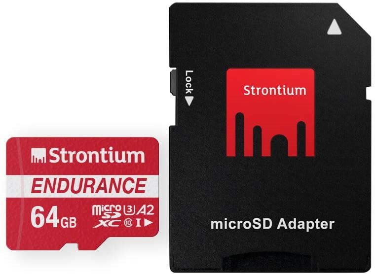 Strontium 64GB Nitro Plus Endurance A2 Micro SD Card