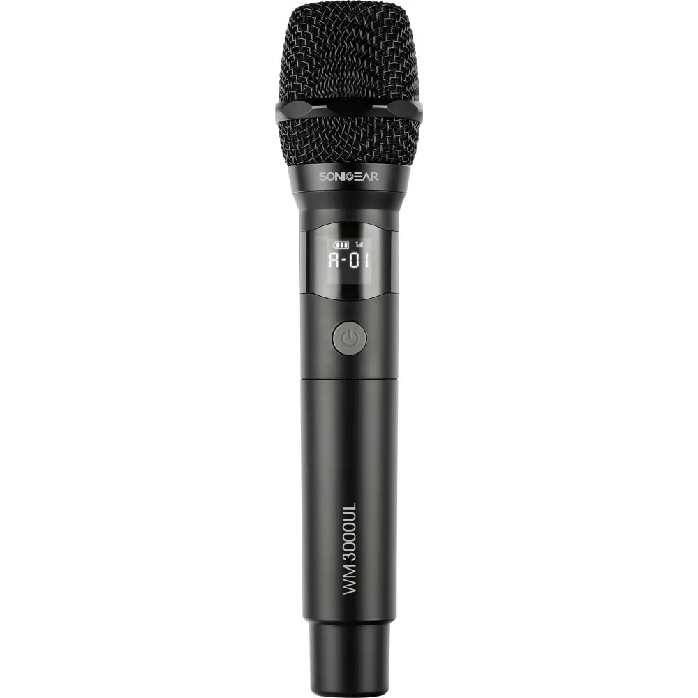 SonicGear WM 3000 UL Professional UHF Wireless Microphone - Obsidian