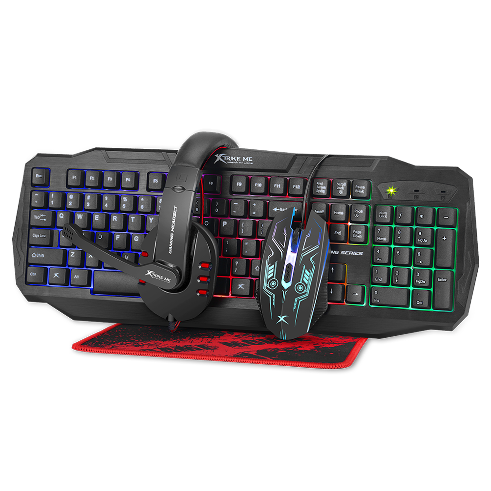 Xtrike CM-406 4in1 Gaming Combo Keyboard+Mouse+Mouse Pad+Headphones
