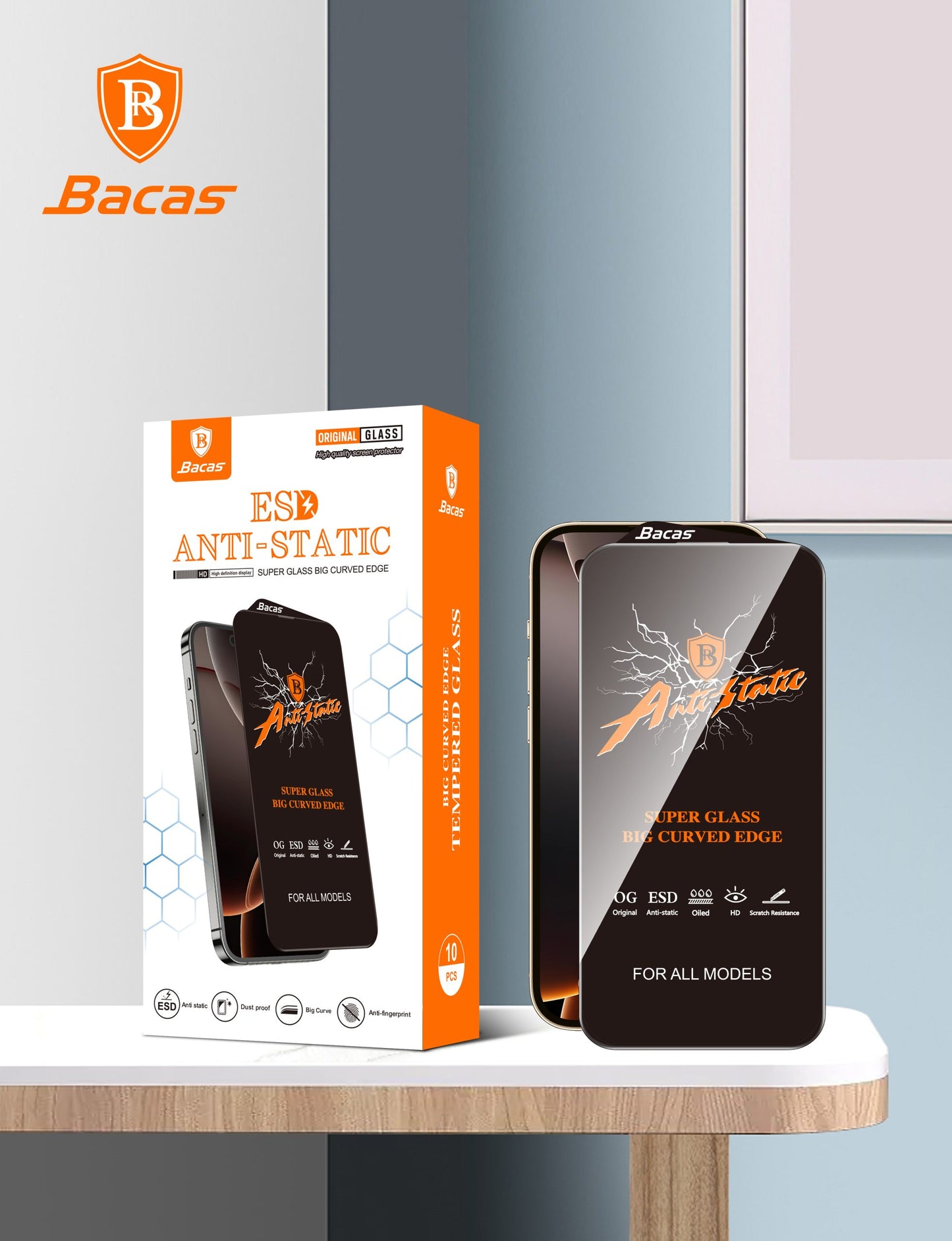 Bacas iPhone 15 HD Anti-Static Screen Guard