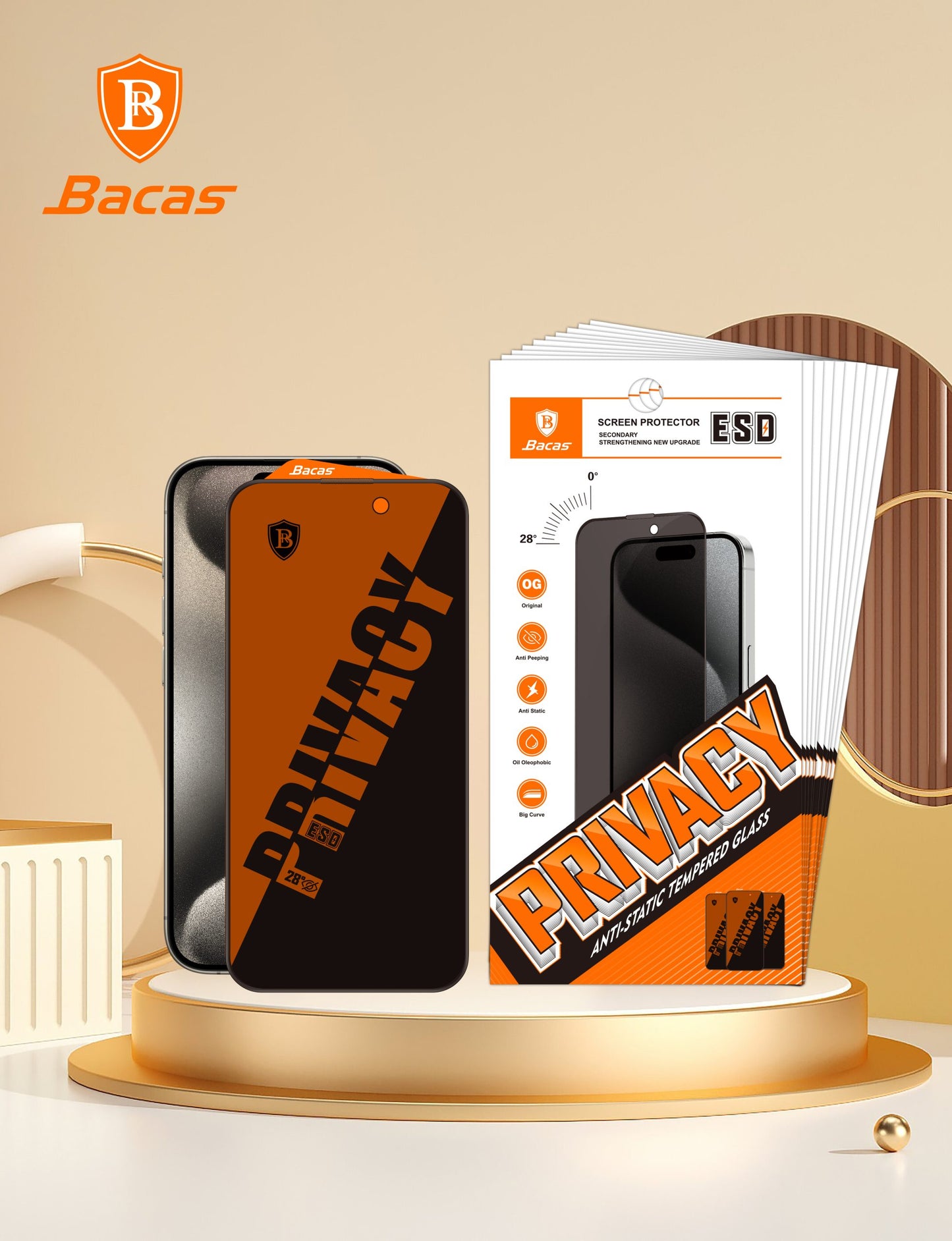 Bacas Samsung A02/A04E/A12/A32 5G Privacy Screen Guard