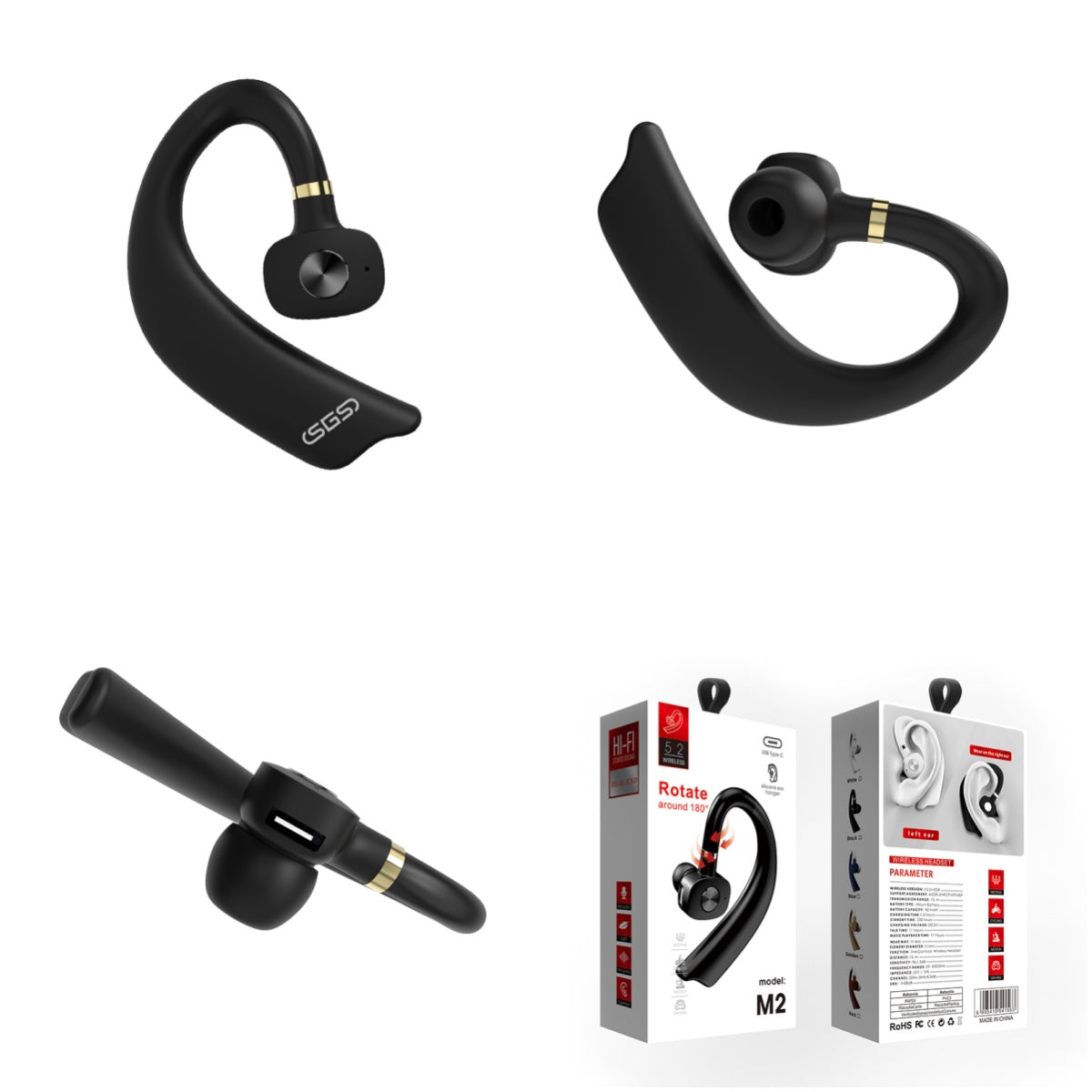 SGS M2 Bluetooth Earpiece