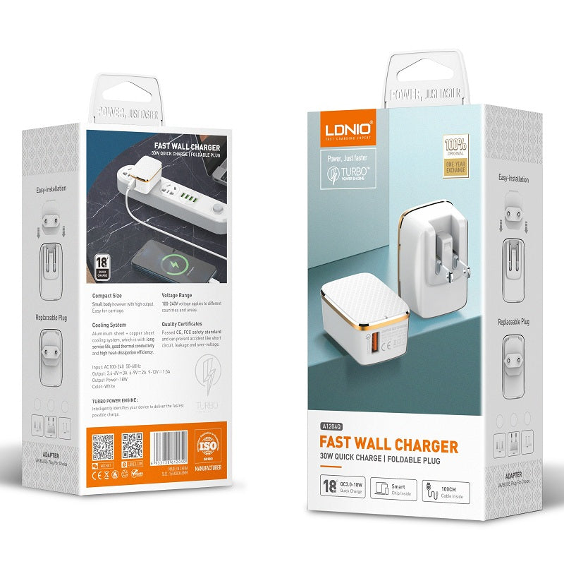 LDNIO QUICK CHARGER A1204Q IPH6
