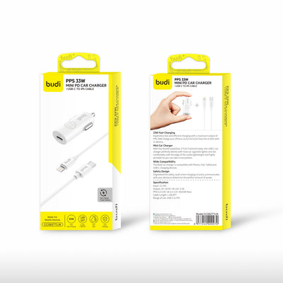budi 062TTTW 33W PD~PD Car Charger