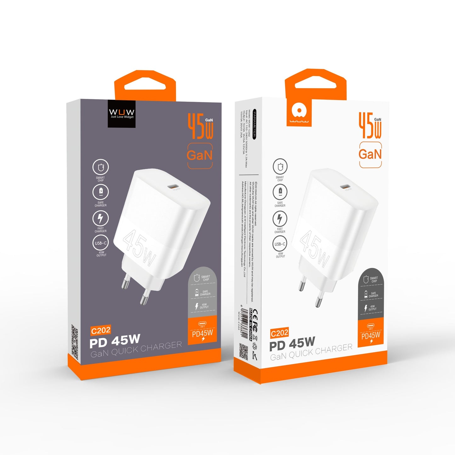 WUW-C202 GaN PD 45W Charger