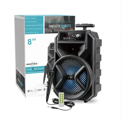 GTS-1340 Bluetooth 8" Speaker W/Mic+Remote