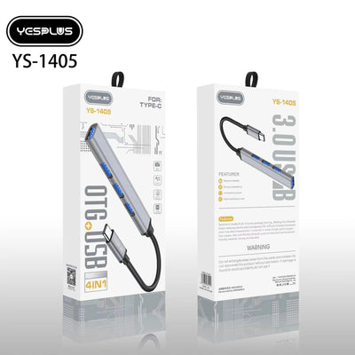 YESPLUS YS-1405 Type-C to 4 USB HUB