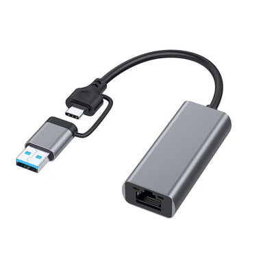 USB3.0+Type-C to RJ45 1000mbps Adapter