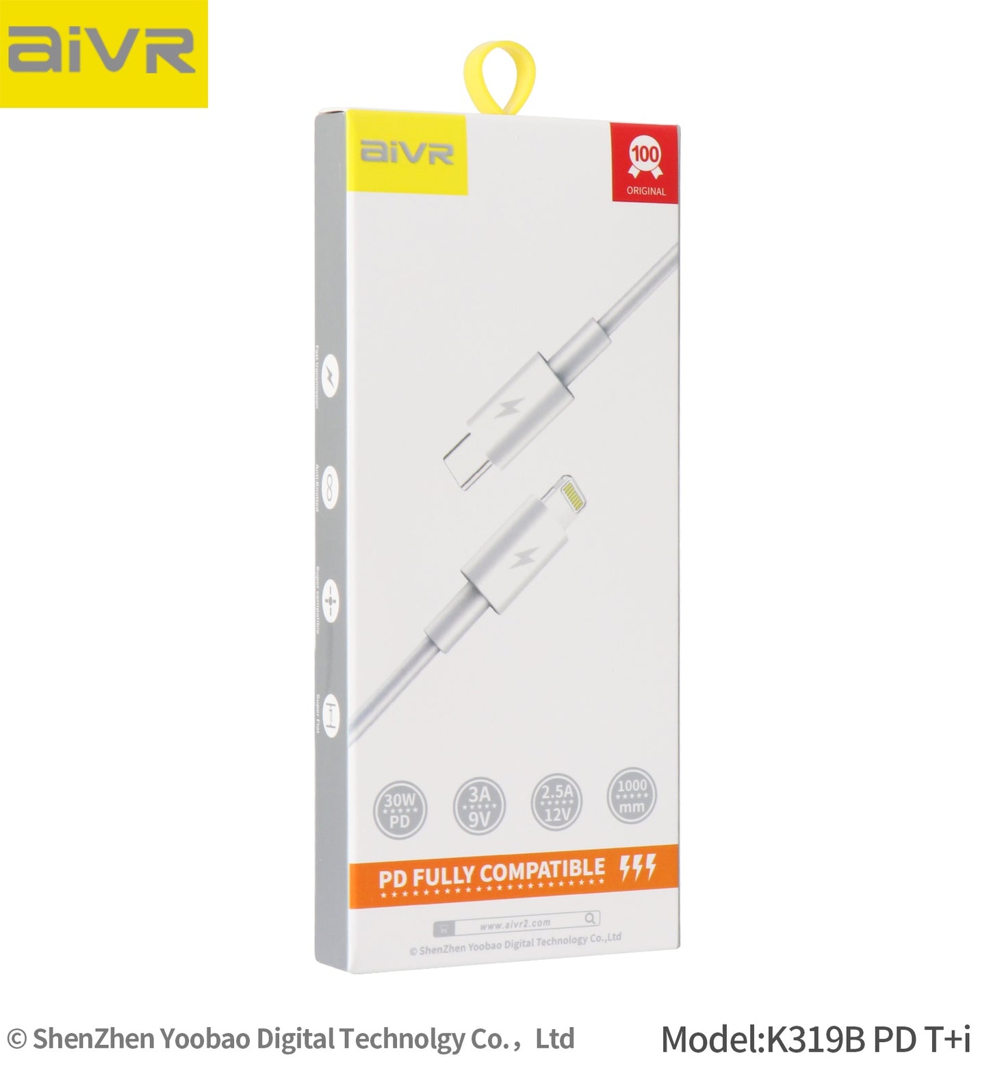 Aivr K319 PD Type-C to iPhone Cable