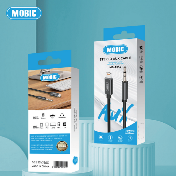 Mobic MB-AX16 AUX-iPhone Cable – Soundtech Online