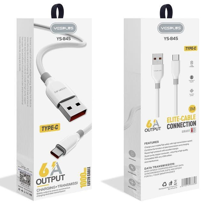 YESPLUS YS-845 6A Type-C Cable