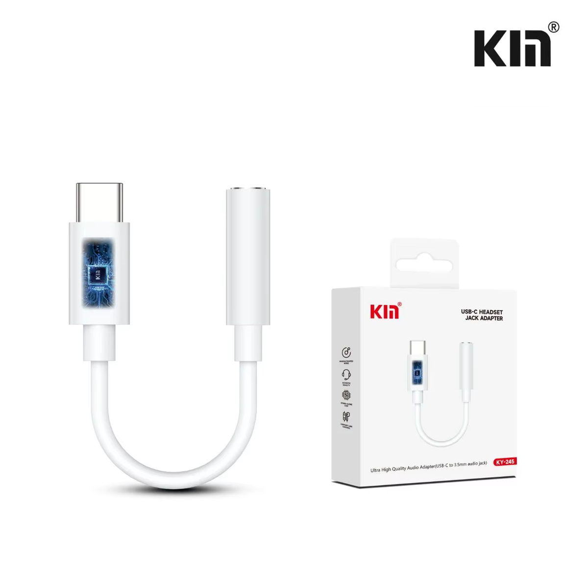 Kin KY-246 Type-C to 3.5mm Female DAC Adapter – Soundtech Online