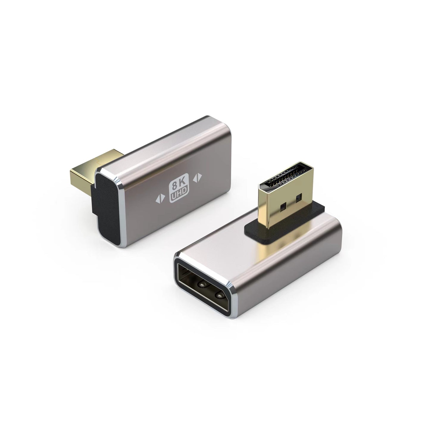 Display Port Male~Female 8K T-90" Adapter