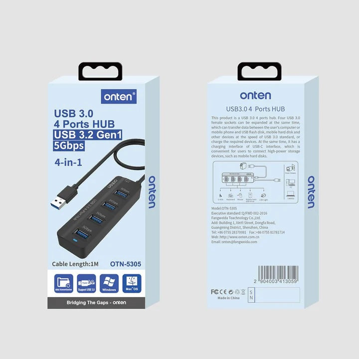 ONTEN HUB USB TO 4 PORTS USB 3.0  OTN-53