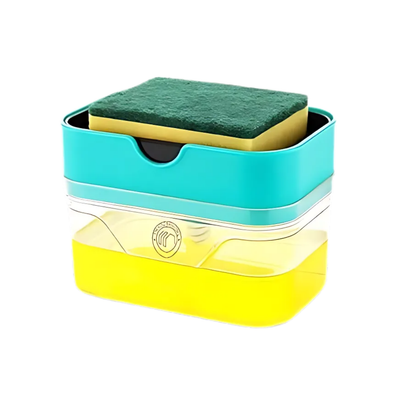 Soap dispenser w/ sponge holder