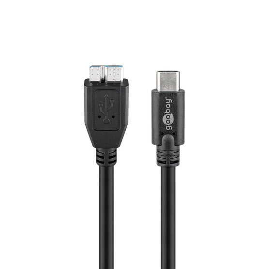 Goobay USB-C to Micro-B 3.0 1m Cable - Black