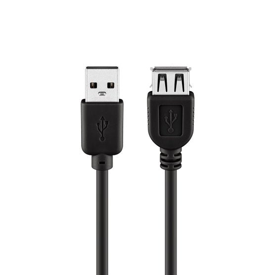 Goobay USB 2.0 Hi-Speed 1.8m Extension Cable - Black