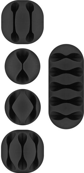 Goobay Cable Management 5-Piece Set 5-Piece Set - Black