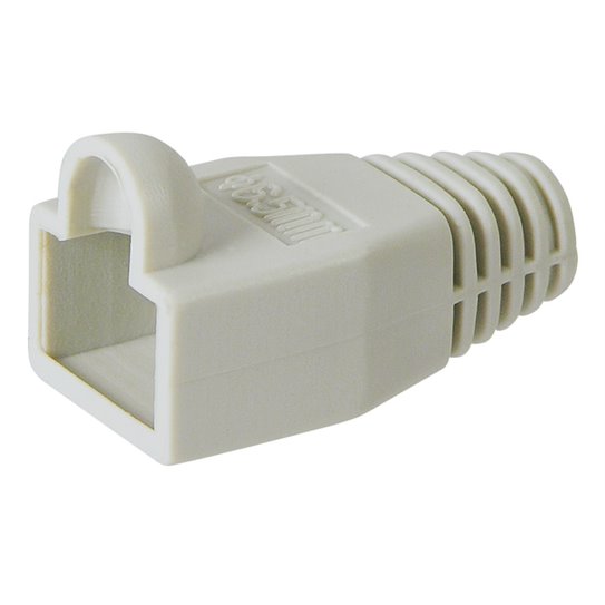 Goobay Strain Relief Boots 10 Pack for RJ45 Plugs - Grey