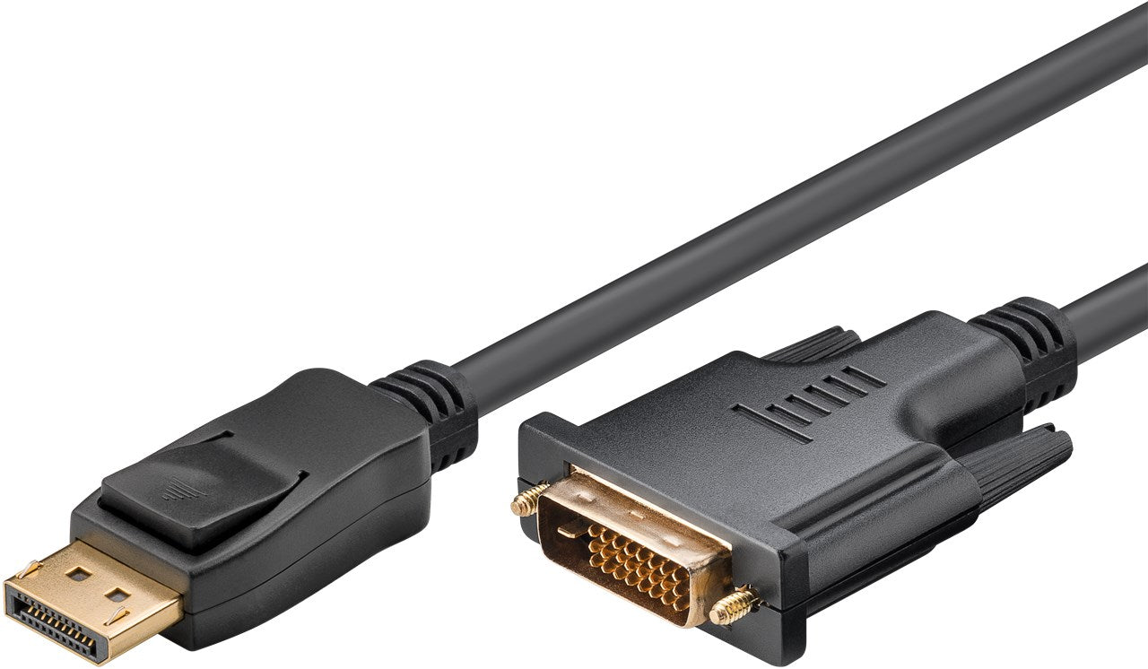 Goobay DisplayPort to DVI-D Adapter 2m Gold-Plated Cable