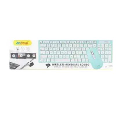 ANDWOL WIRELESS KEYBOARD AND MOUSE COMBO Q-7003