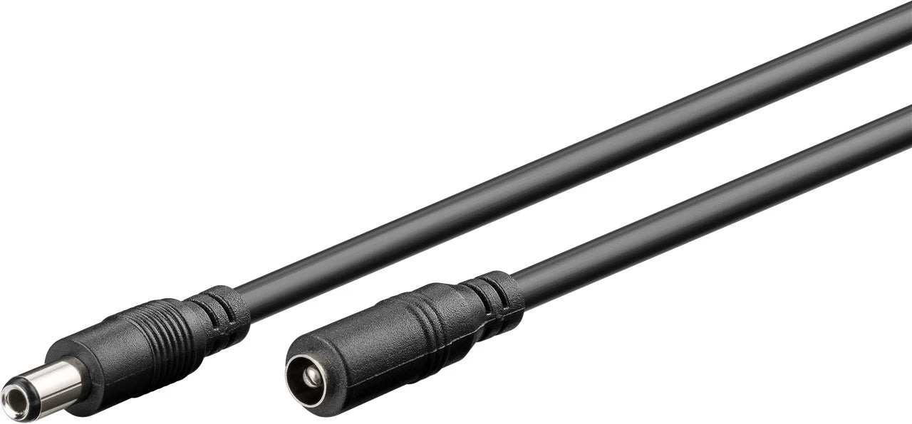 Goobay DC Extension 3m Cable 5.5 x 2.5mm - Black