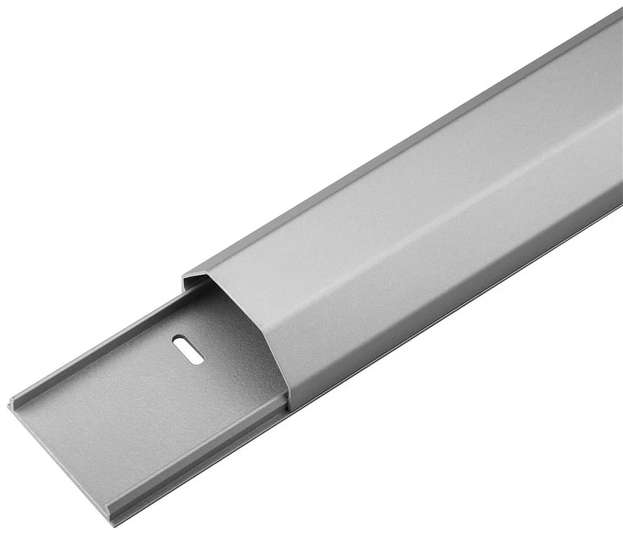Goobay Half-Round Aluminium 50mm 1.1m Cable Duct - Silver