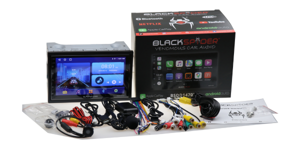 Black Spider Android 7" Double Din Media Player