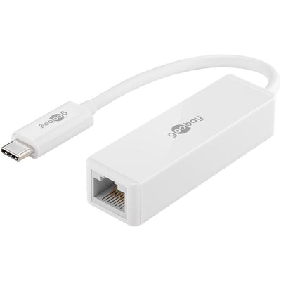 Goobay USB-C to RJ45 Adapter - White