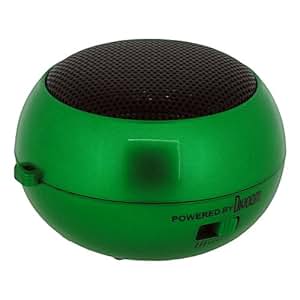 Divoom Pocket Size Portable Speaker, Rechargeable Battery, Multiple Mobiles Cables, Volume Control, 2.8W RMS, Green