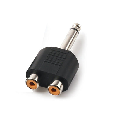 6.3mm Mono Male-2RCA Female Plug