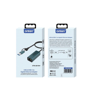 Onten OTN-UE106 USB/Type-C to RJ45