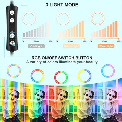 Ring Light 14"  RGB + Stand