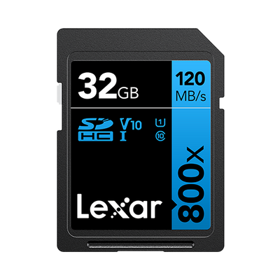 Lexar 800x Blue Series SDHC UHS-I 32GB Memory Card