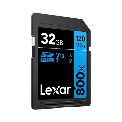Lexar 800x Blue Series SDHC UHS-I 32GB Memory Card