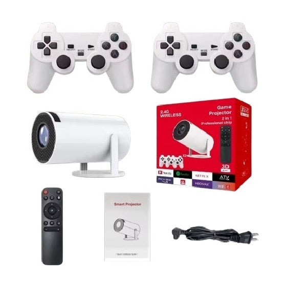 Smart Android Projector With Built-In Game Stick 4K