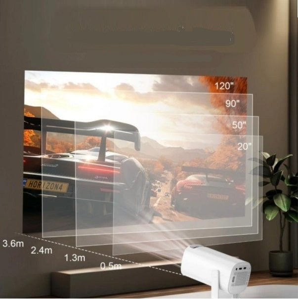 Smart Android Projector With Built-In Game Stick 4K